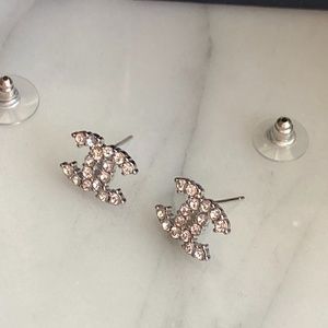 Earrings Silver tone Authentic CHANEL Jewelry pre owned